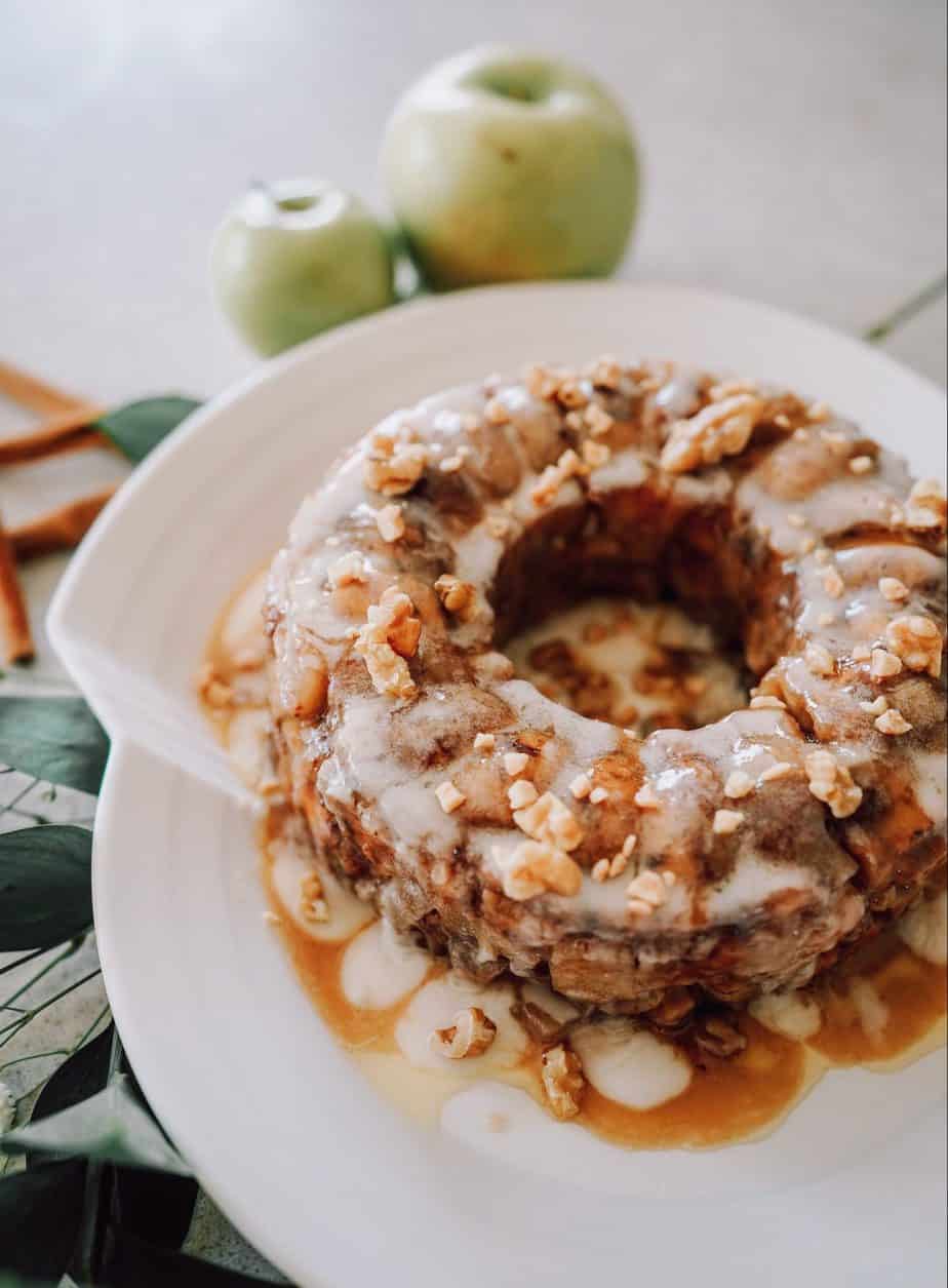 Caramel Apple Monkey Bread Instant Pot Recipe The Tasty Travelers