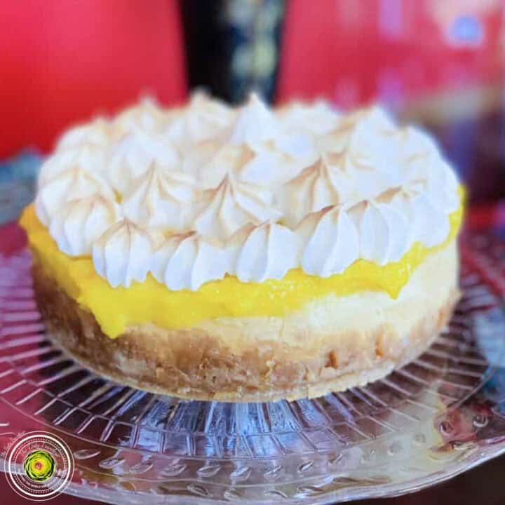 Instant Pot Lemon Meringue Pie Cheesecake Featured Image