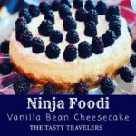cheesecake, dessert, blackberry, berry, sour cream, instant pot, ninja foodi, cake, sour cream