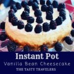 cheesecake, dessert, blackberry, berry, sour cream, instant pot, ninja foodi, cake, sour cream