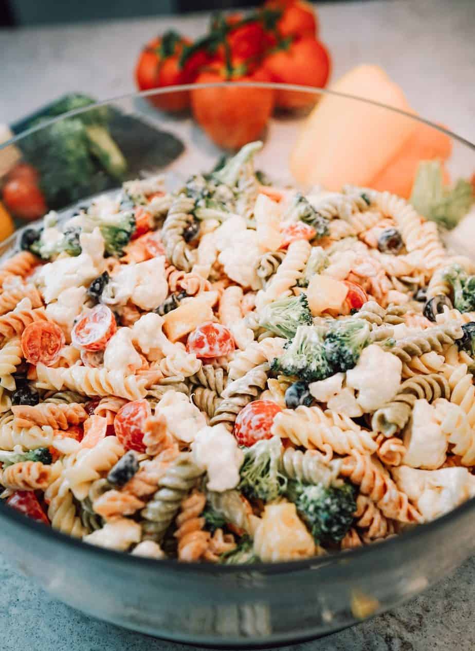 Ninja Foodi pasta, Ninja Foodi salad, Ninja Foodi side, Ninja Foodi side dish, vegetarian, instant pot, ninja foodi, instant pot pasta, Ninja Foodi pasta, pasta, pasta salad, side dish, salad, vegetable