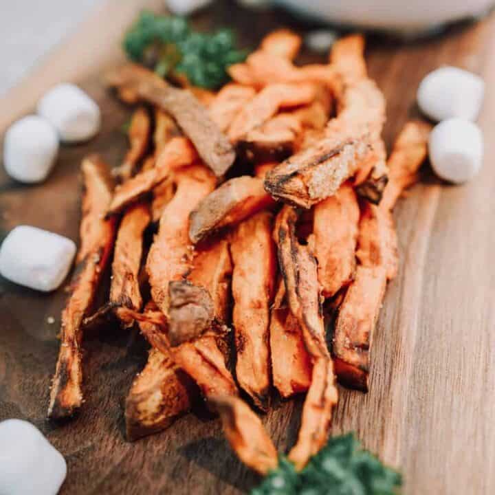 Sweet Potato Fries with Marshmallow Sauce Ninja Foodi Recipe The