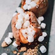 Ninja Foodi sweet potato, Ninja Foodi potato, sweet potato, side dish, potato, marshmallow, instant pot sweet potato, instant pot potato, Ninja Foodi recipe, Ninja Foodi side dish, instant pot side dish