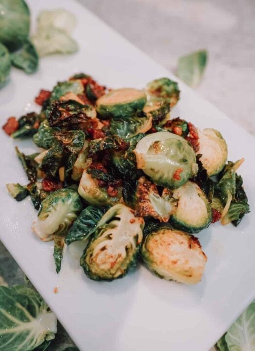 Brussels Sprouts, crispy brussels sprouts, brussel sprout, brussels sprout, brussle sprout, Ninja Foodi brussels sprouts, Ninja Foodi brussel sprout, Ninja Foodi vegetable, Ninja Foodi bacon, vegetable