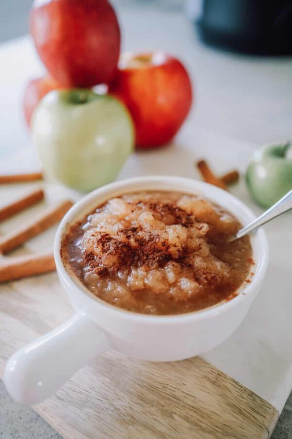Instant Pot Apple Sauce 23 (1 of 1) apple sauce, instant pot applesauce, Ninja Foodi applesauce, snack, side, apples, instant pot apple, Ninja Foodi apple, fruit, vegetarian, vegan