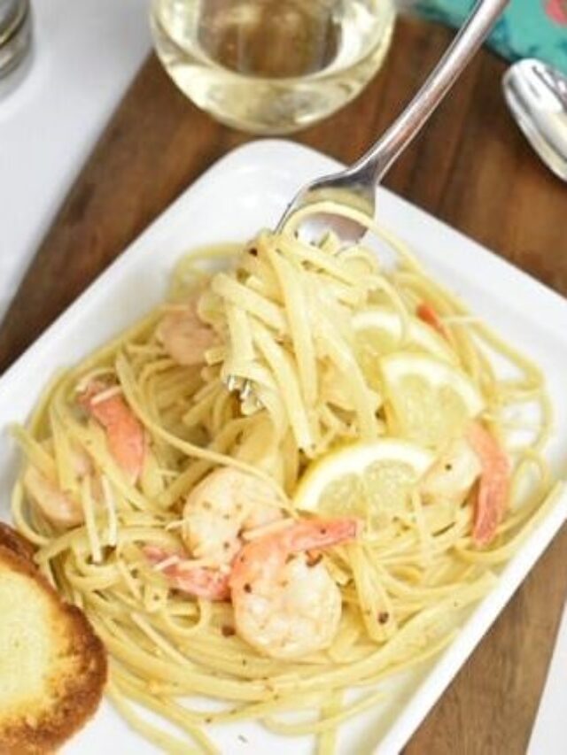 Instant Pot Shrimp Scampi Pasta The Tasty Travelers™