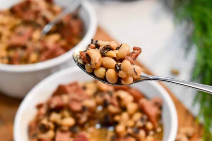 black eyed peas, instant pot, ninja foodi, ham