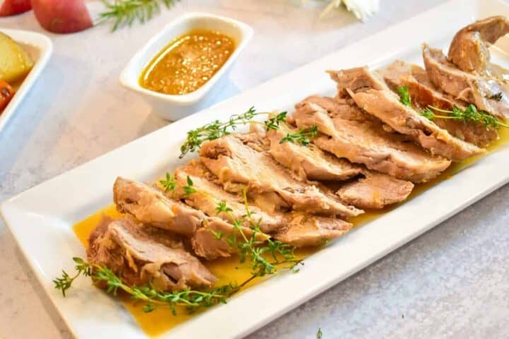 pork tenderloin, pork, ninja foodi pork, instant pot pork, carrots, potatoes