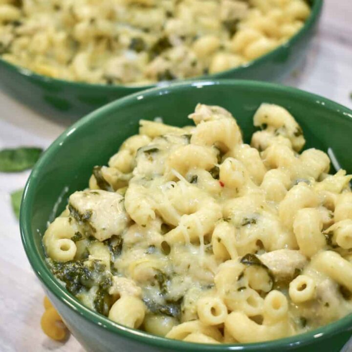 Instant Pot Chicken, Spinach and Artichoke Pasta The Tasty Travelers