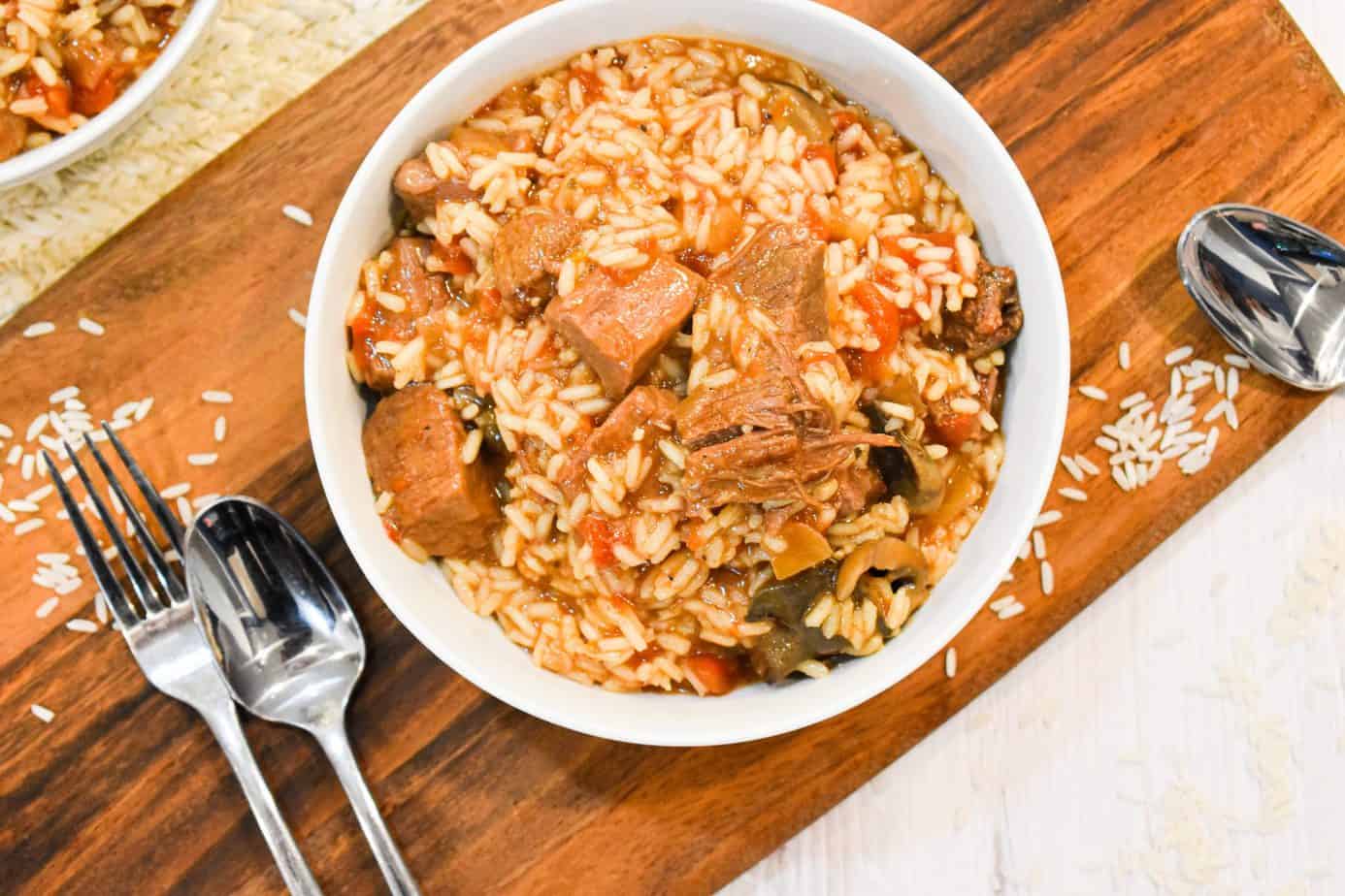 Instant Pot Beef Tips with Rice-image