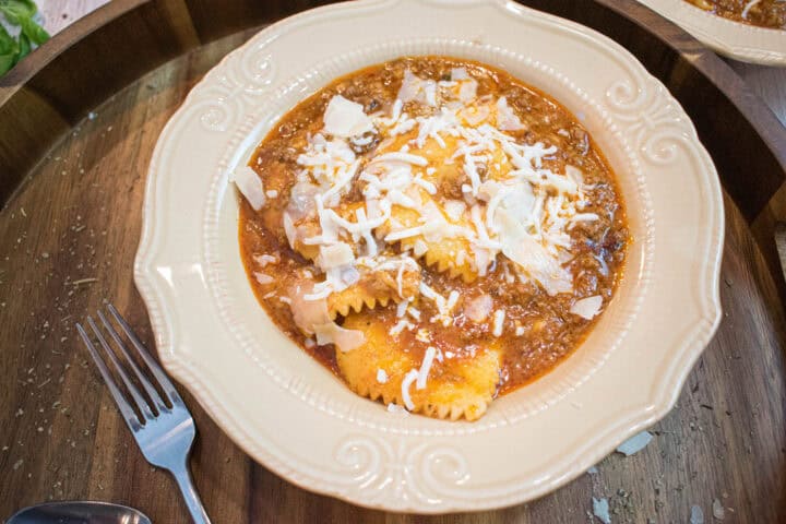 Ninja Foodi Ravioli Bake