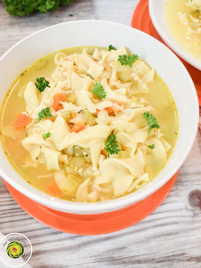 Ninja Foodi Chicken Noodle Soup The Tasty Travelers™