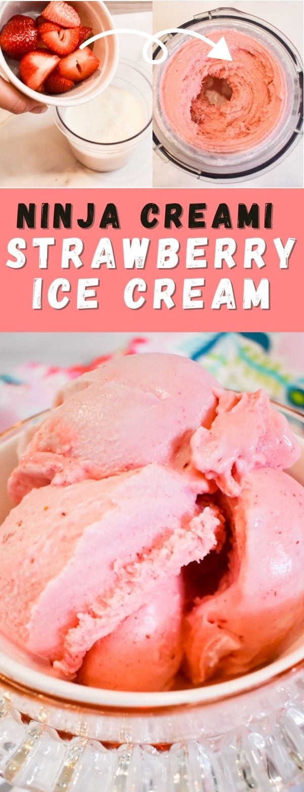 Ninja Creami Strawberry Ice Cream - The Tasty Travelers