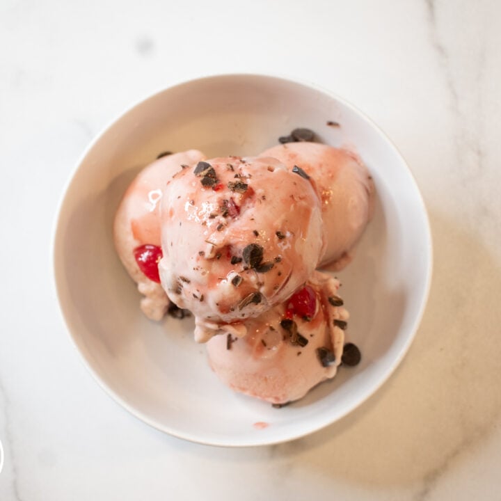 Ninja Creami Boozy Cherry Garcia Ice Cream The Tasty Travelers