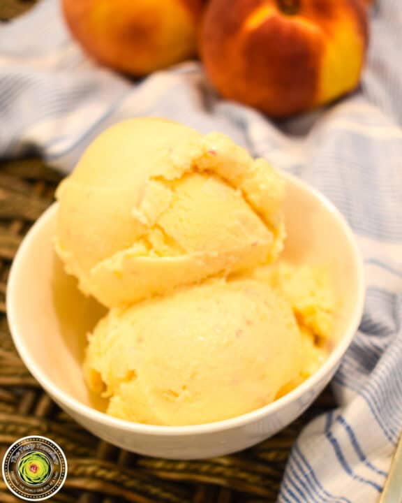 Peaches and Cream Ice Cream