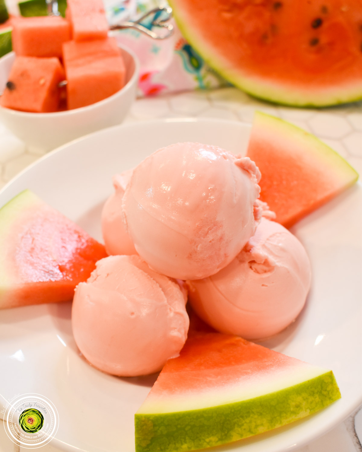 Ninja Creami Watermelon Sherbet.