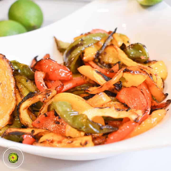 Ninja Foodi Grill Red Pepper Lime Bell Peppers featured image