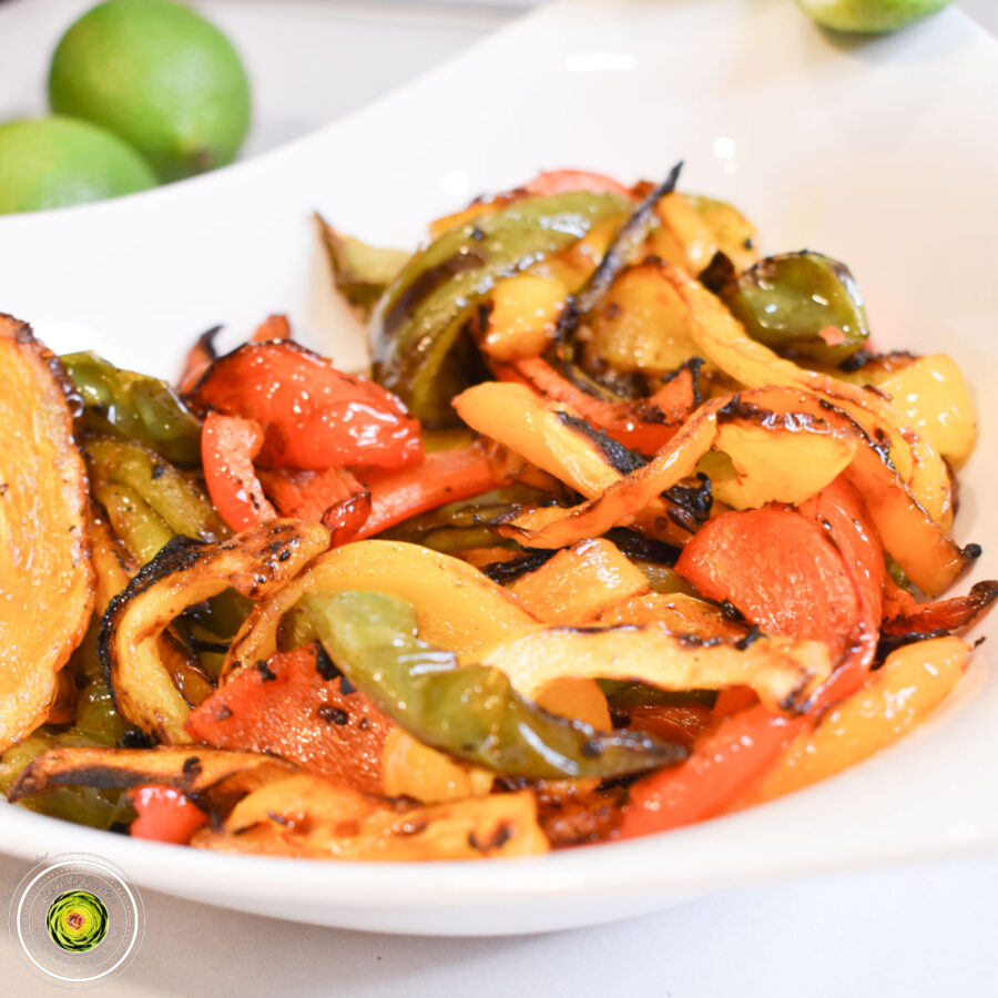 Ninja Foodi Grill Red Pepper Lime Bell Peppers The Tasty Travelers