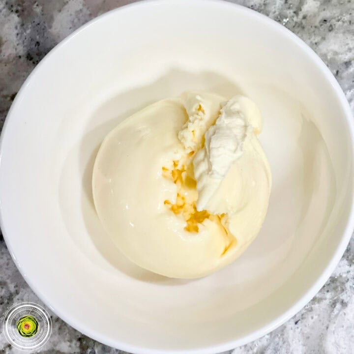 Ninja Creami Eggnog in bowl