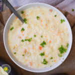 Ninja Foodi Creamy Chicken and Rice Soup Featured Image
