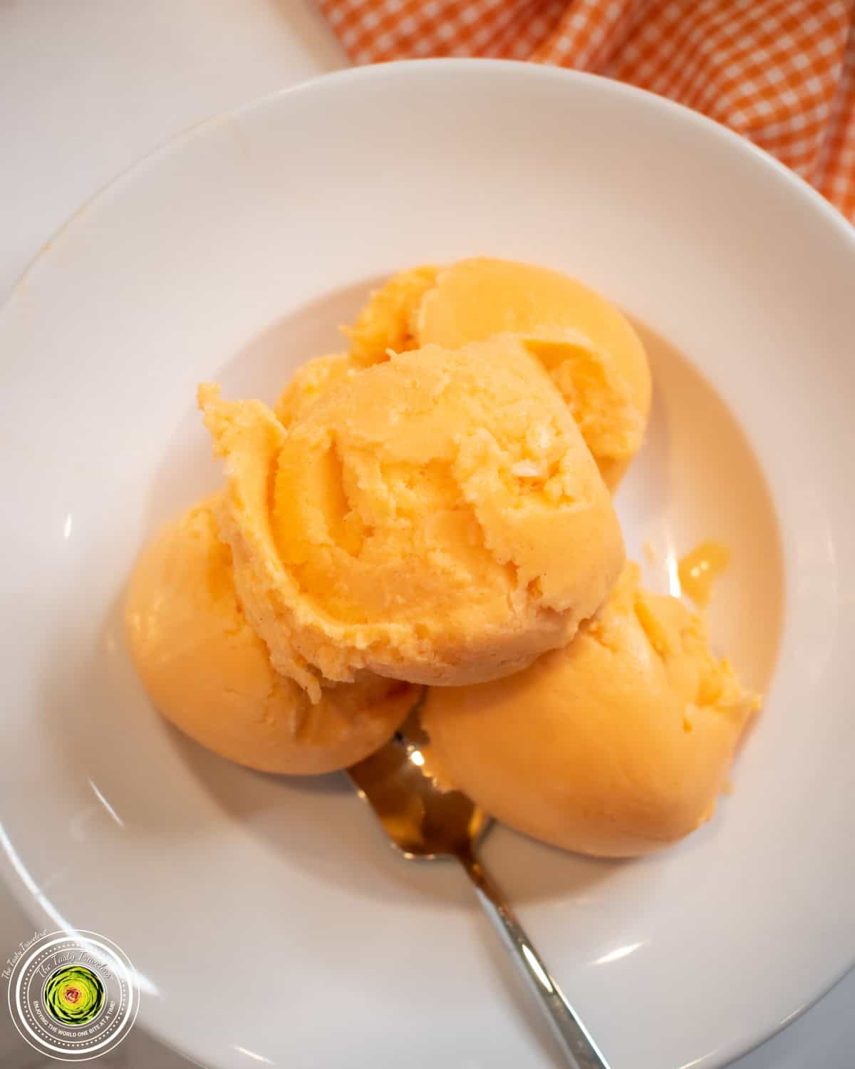 Ninja Creami Orange Creamsicle Protein Ice Cream ingredients including mandarin oranges and orange Jello mix
