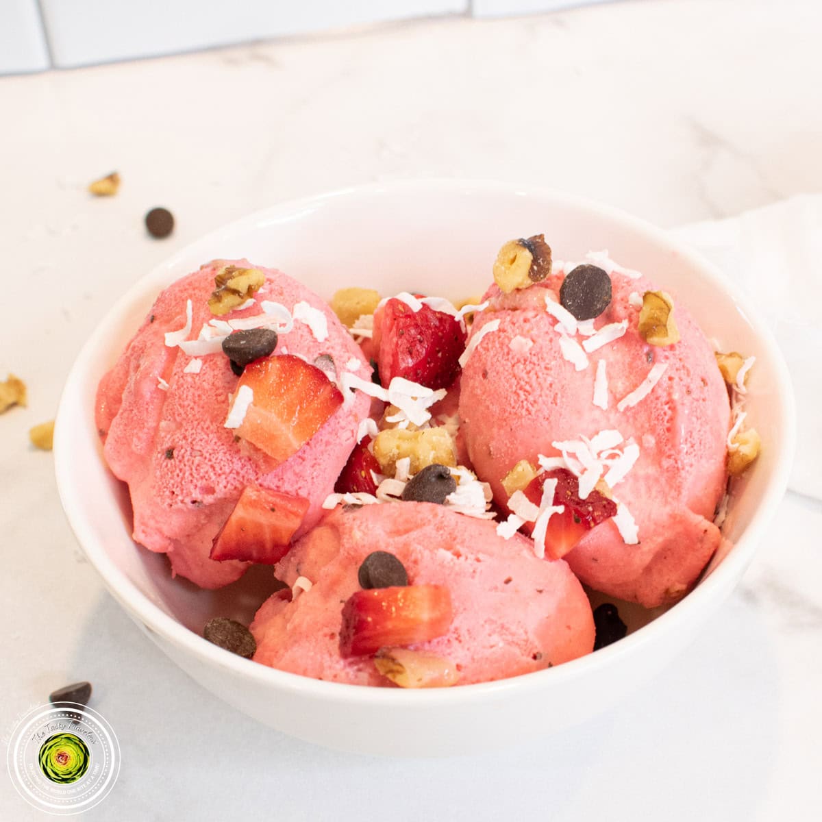 Ninja Creami Strawberry Coco-Nut Protein Ice Cream