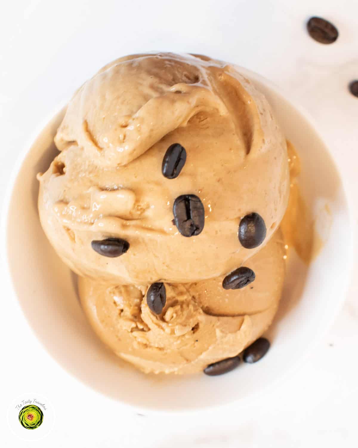 Ninja Creami Coffee Protein Ice Cream ingredients including instant espresso powder and Swerve