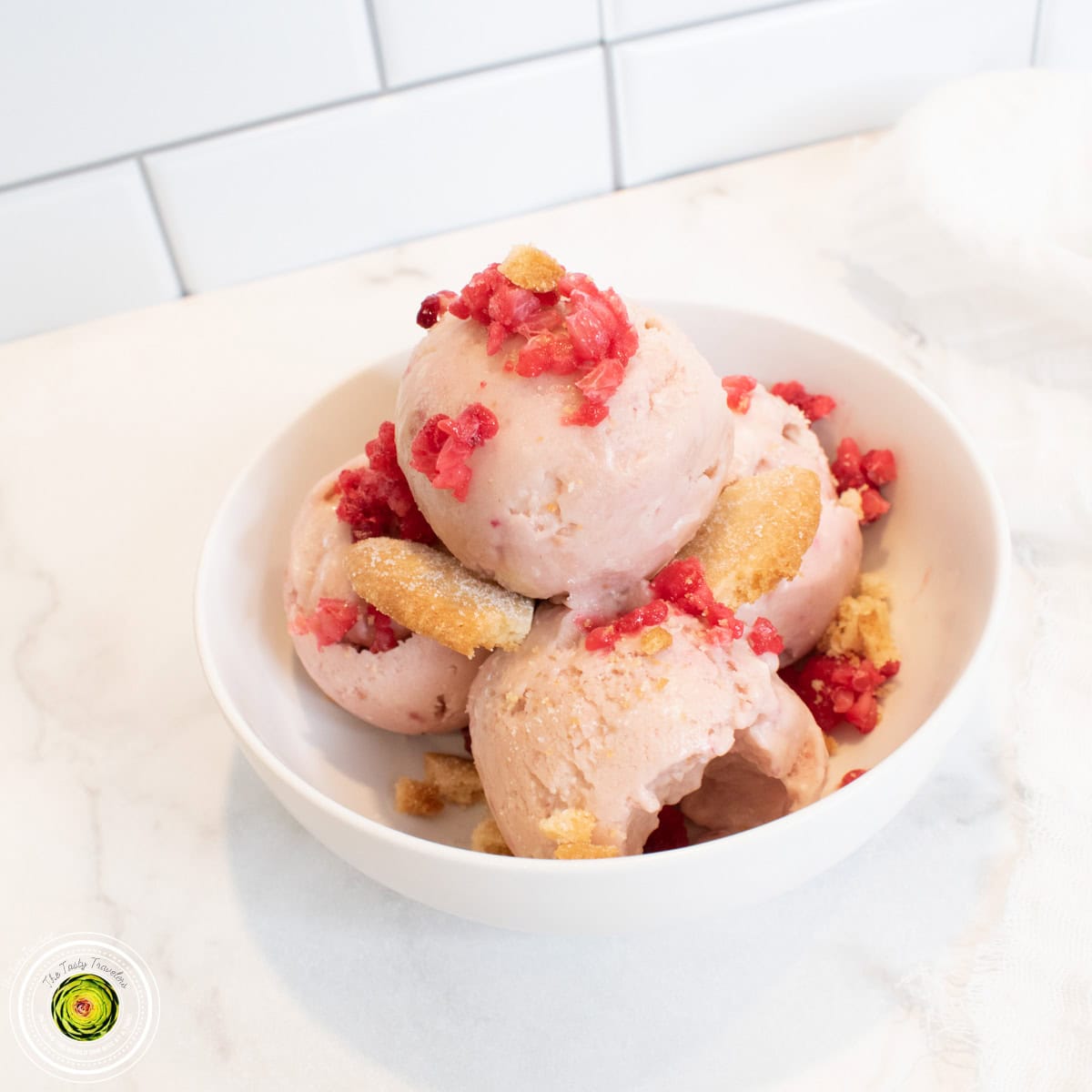 Ninja Creami Raspberry Sugar Cookie Protein Ice Cream - The Tasty