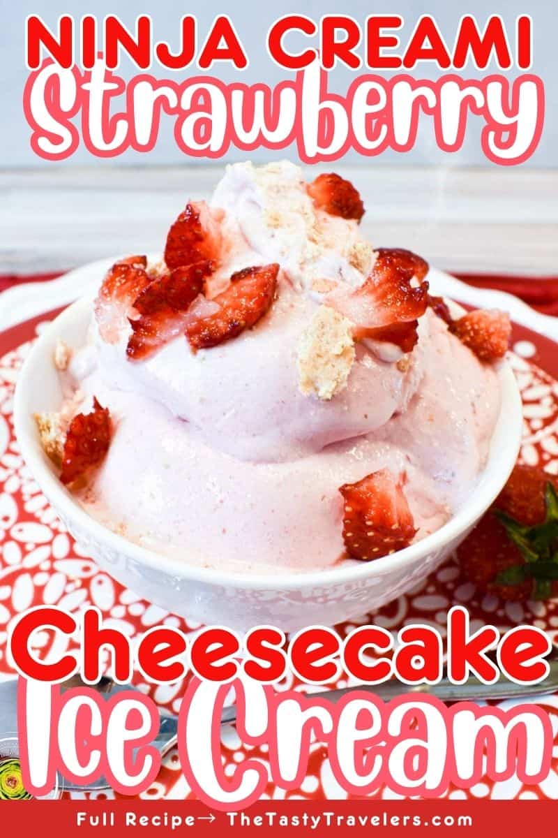 Ninja Creami Strawberry Cheesecake Pinterest Photo