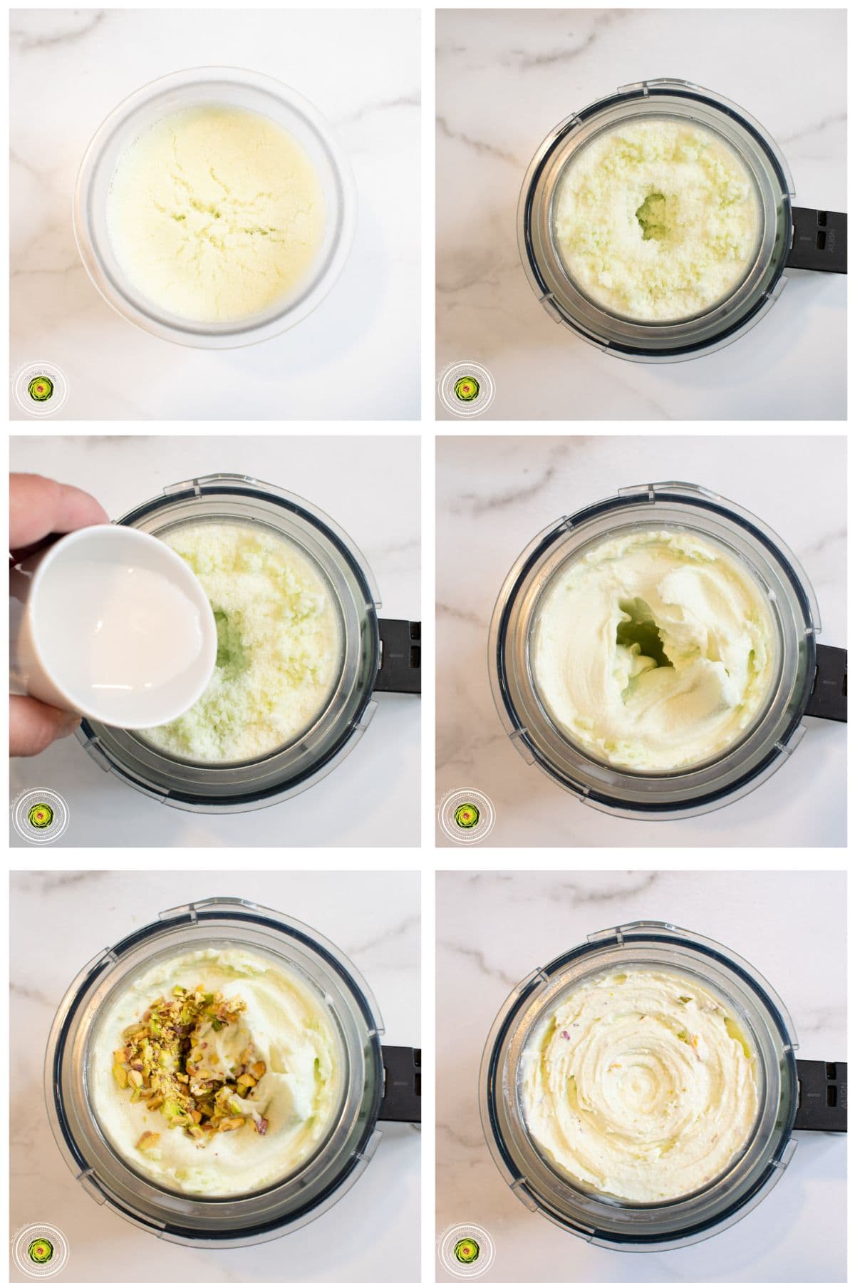 Healthy Pistachio Protein Ice Cream in Ninja Creami.