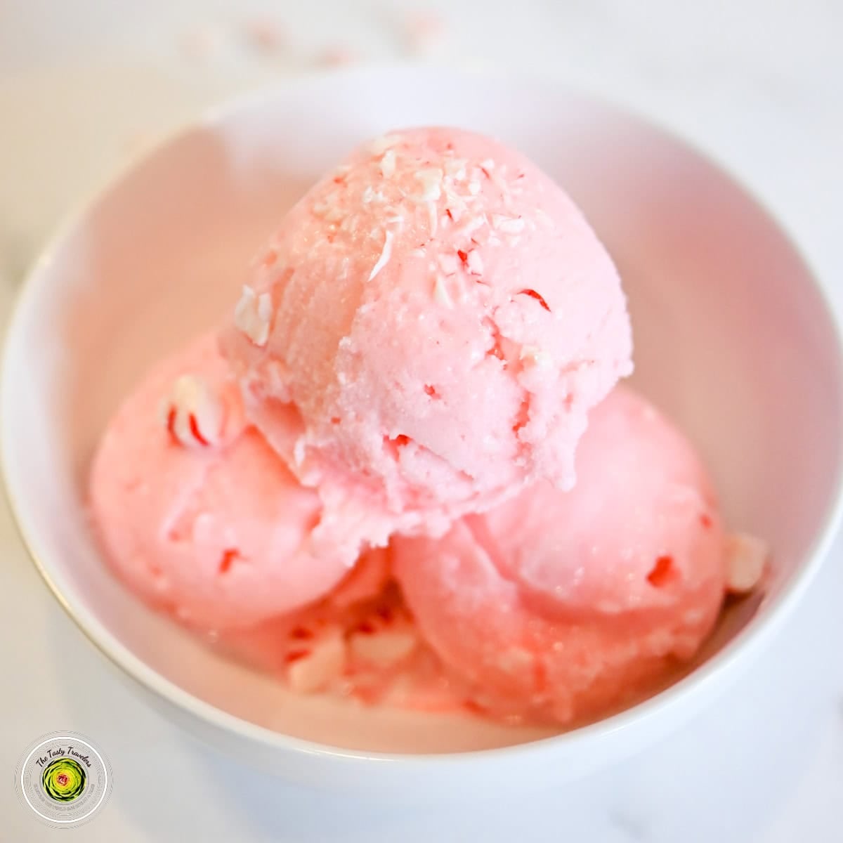Ninja Creami White Chocolate Peppermint Low Calorie Ice Cream