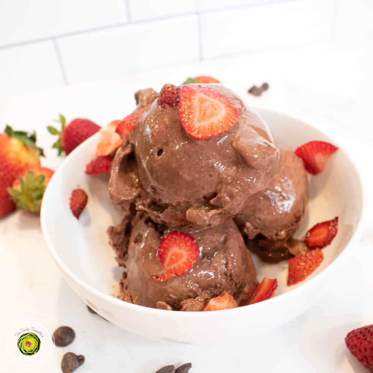 Ninja Creami Chocolate Covered Strawberry Protein Ice Cream