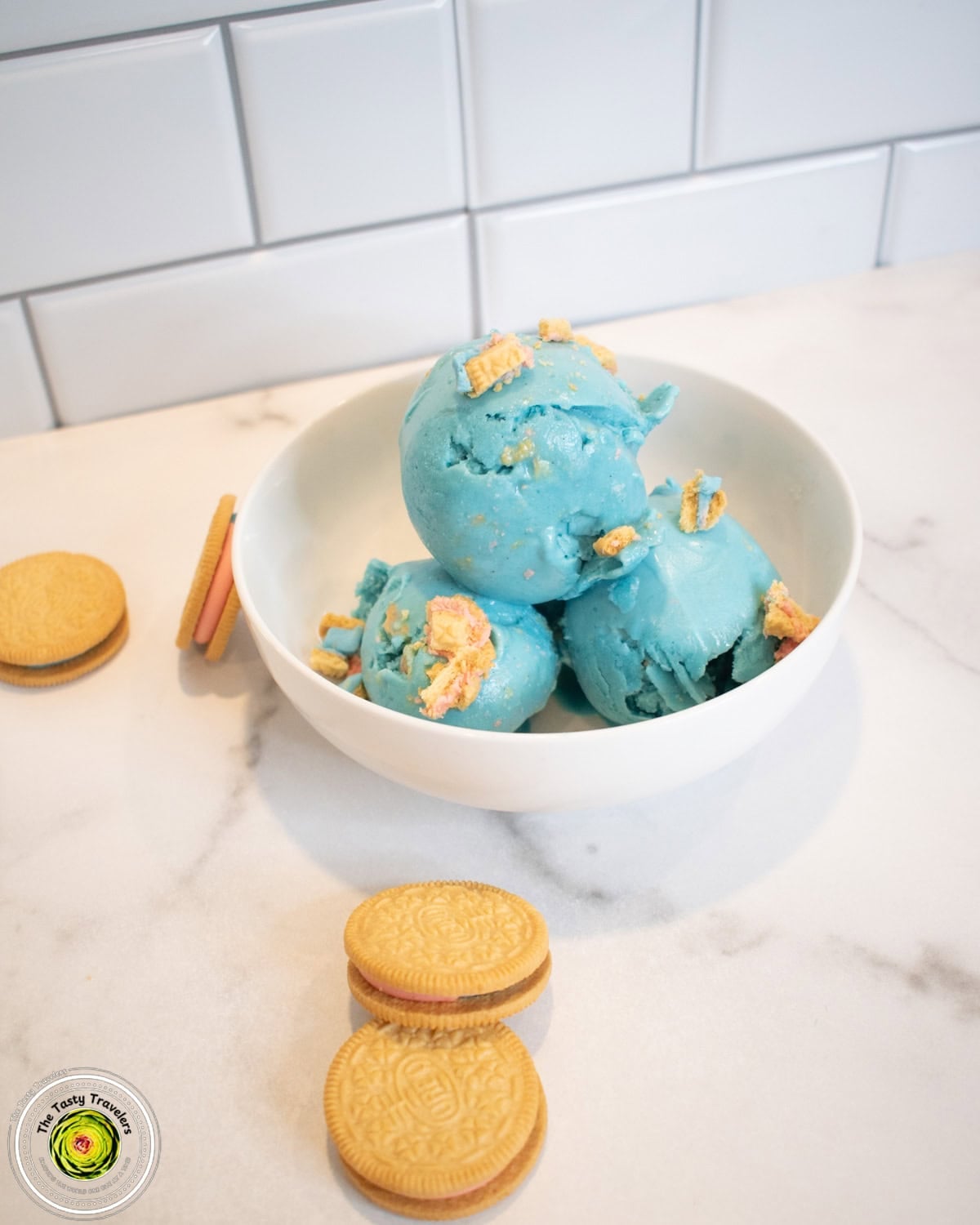 Ninja Creami Blue Raspberry Cotton Candy Protein Ice Cream