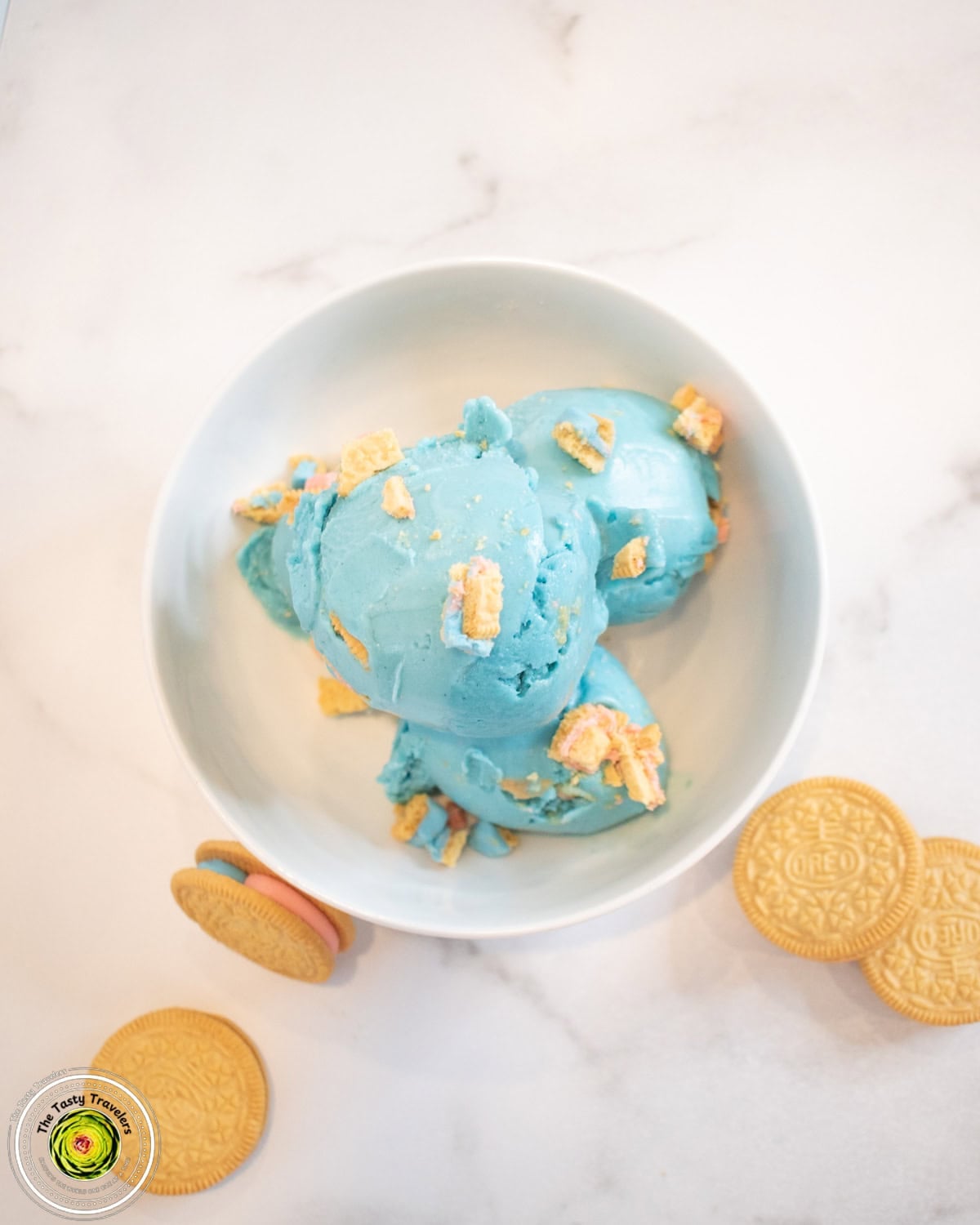 Ninja Creami Blue Raspberry Cotton Candy Protein Ice Cream