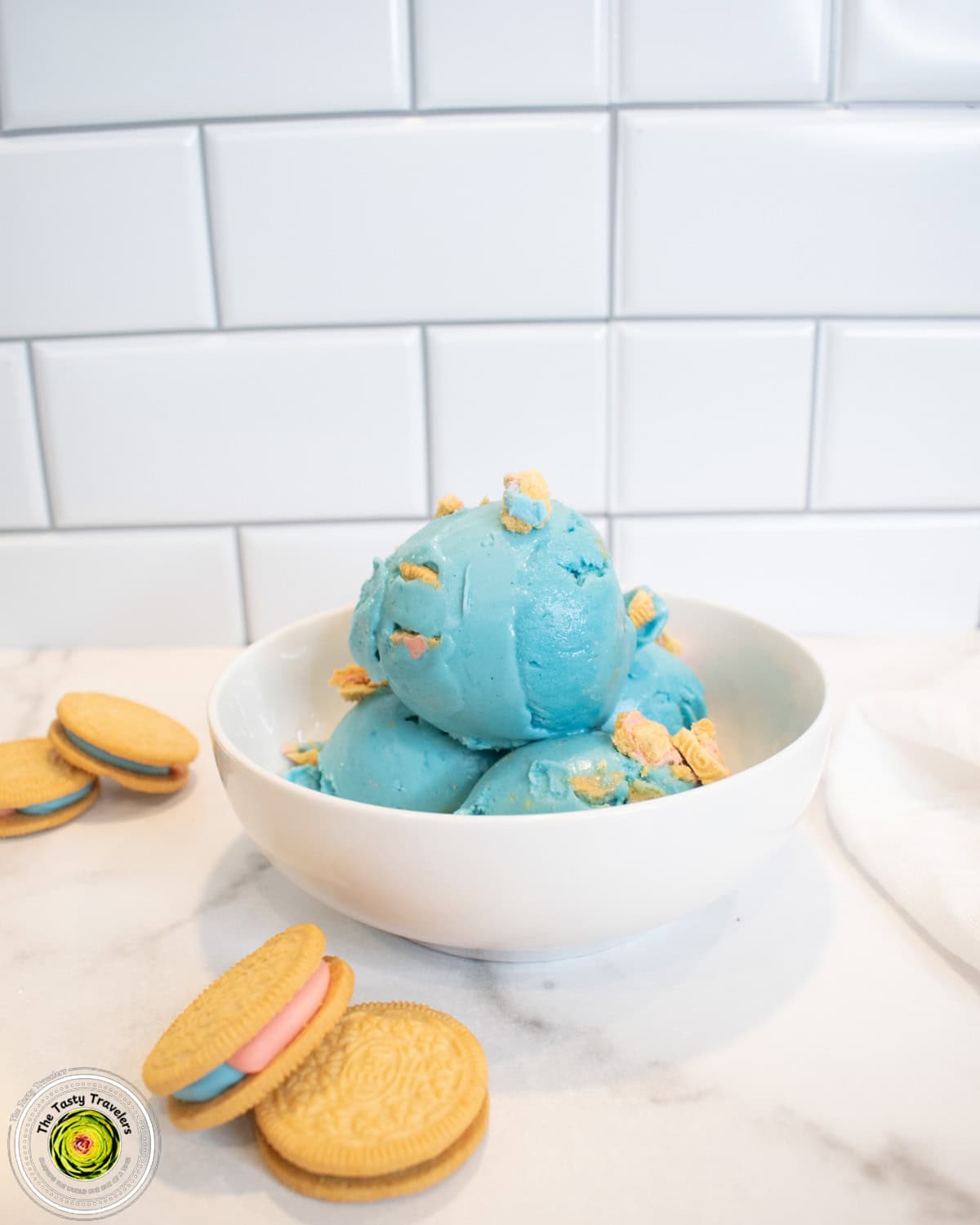 Ninja Creami Blue Raspberry Cotton Candy Protein Ice Cream