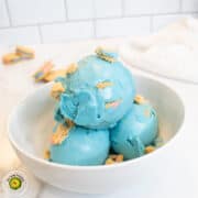 Ninja Creami Blue Raspberry Cotton Candy Protein Ice Cream
