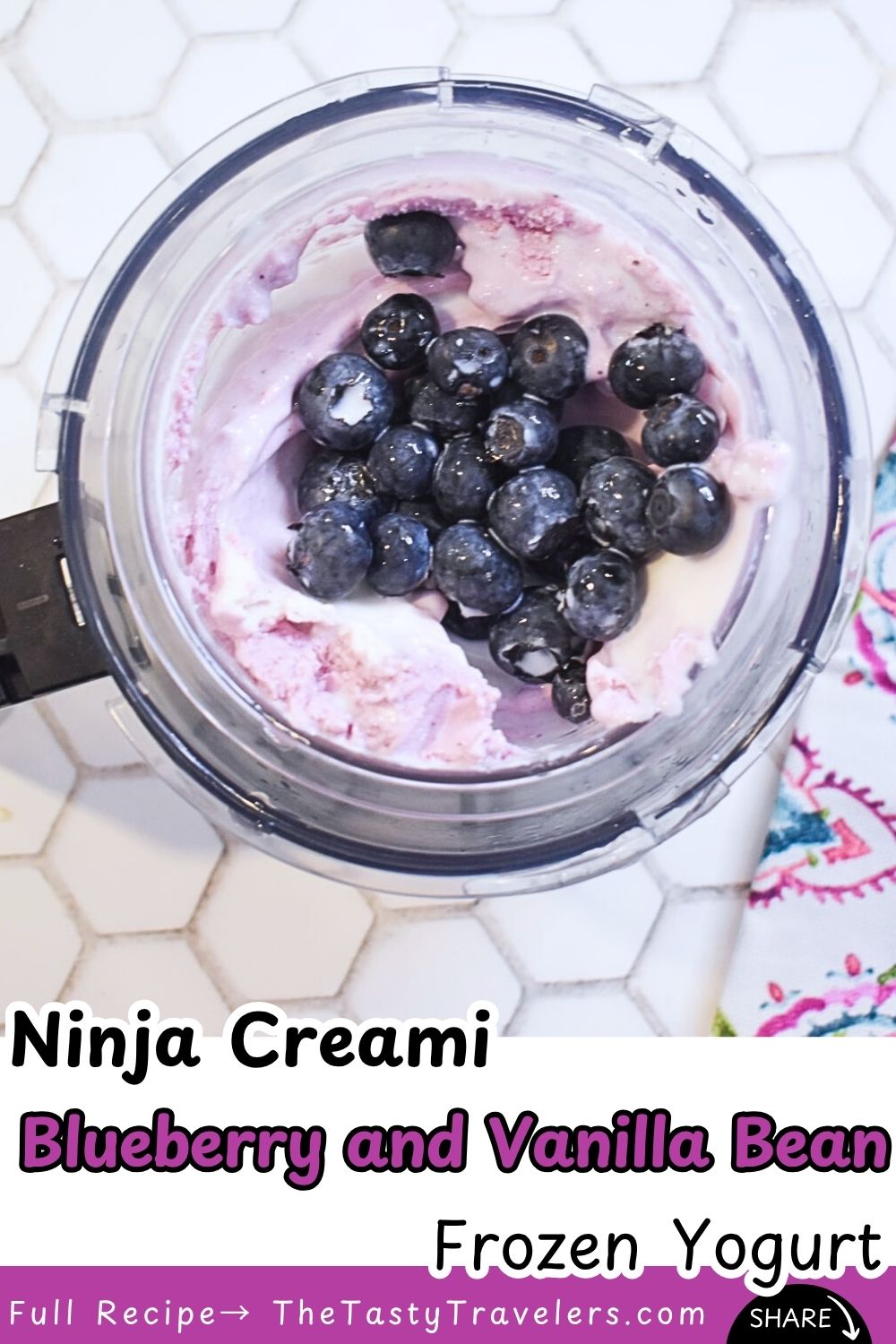 Ninja Creami Blueberry and Vanilla Bean Frozen Yogurt (2)