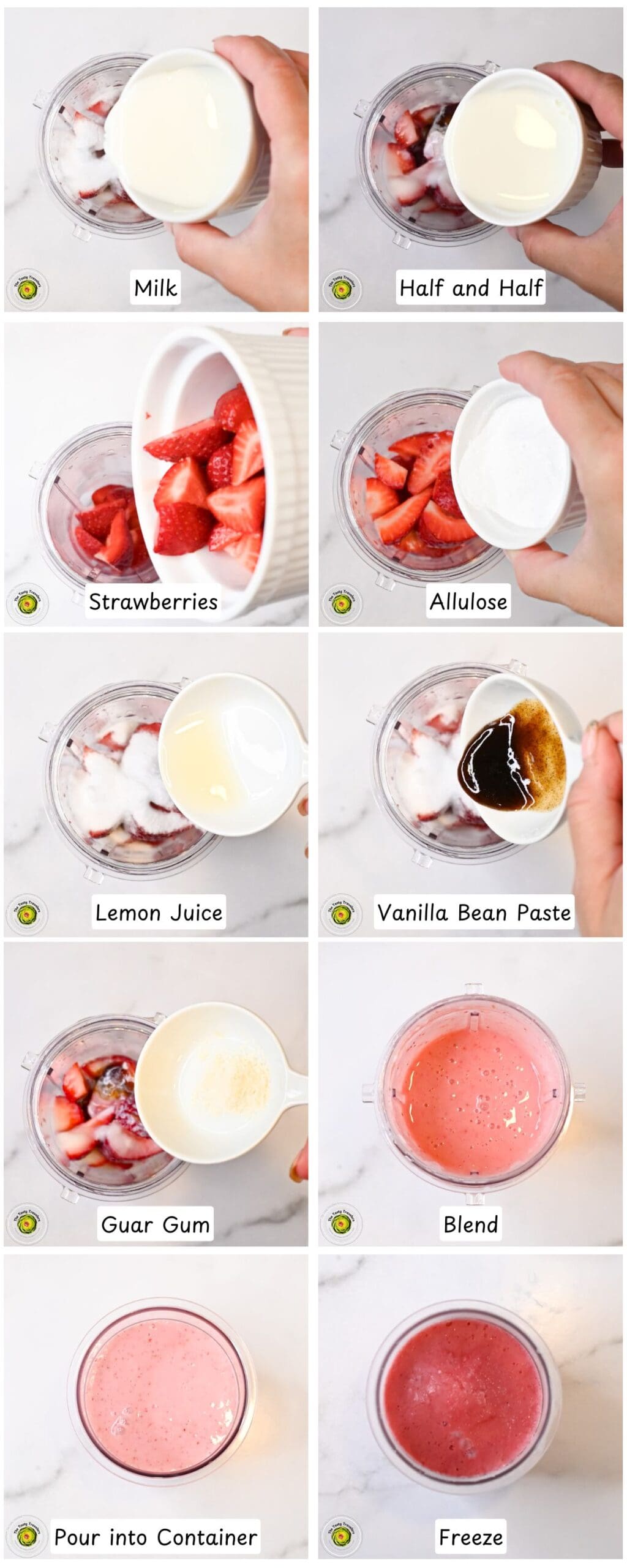 Ninja Creami Strawberry Whip Make the Base Recipe