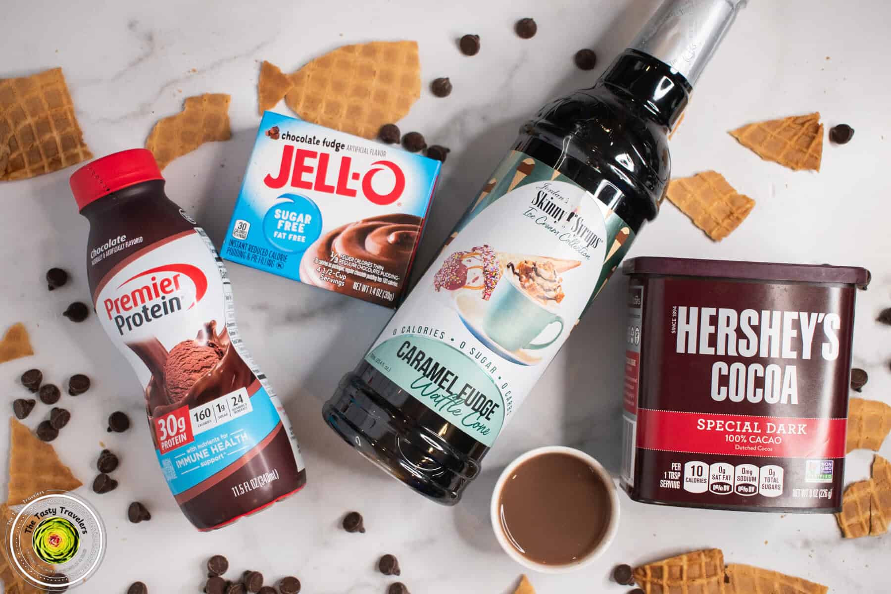 Ninja Creami Caramel Fudge Waffle Cone Protein Ice Cream ingredients