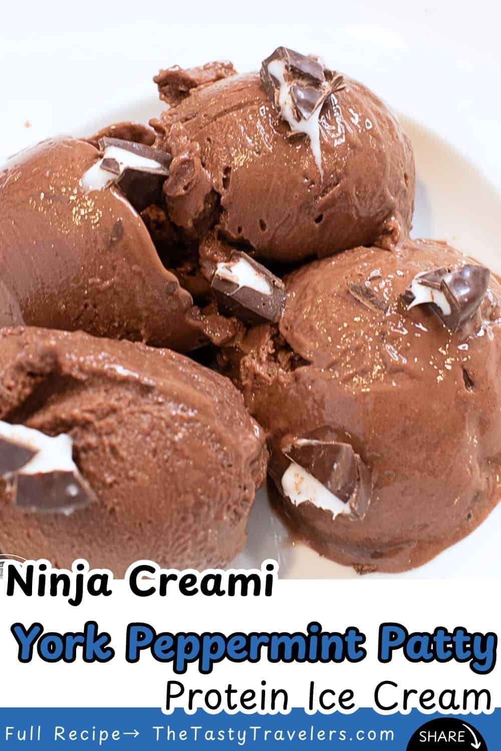 Ninja Creami York Peppermint Patty Protein Ice Cream Pinterest image