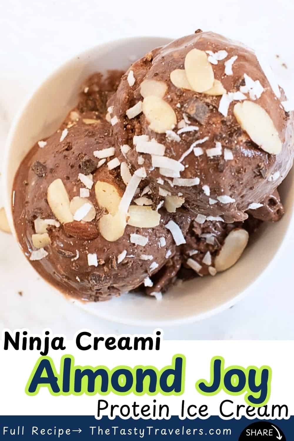Ninja Creami Almond Joy Protein Ice Cream