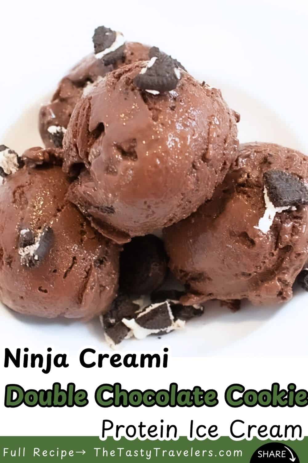 Ninja Creami Double Chocolate Cookie Protein Ice Cream