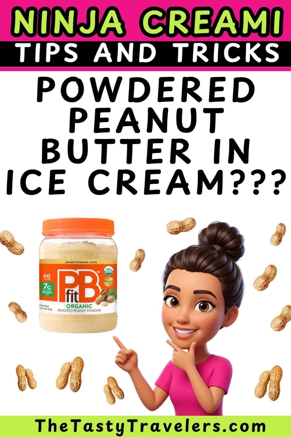 Use powdered peanut butter for more flavor in Ninja Creami recipes