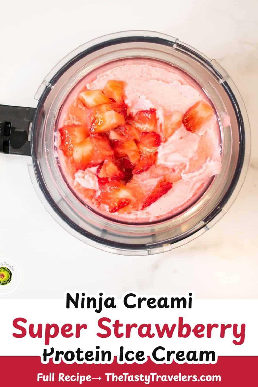 Ninja Creami Super Strawberry Protein Ice Cream