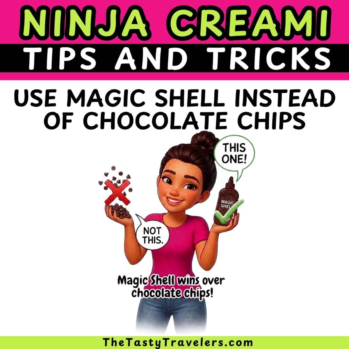 Use Magic Shell Instead of Chocolate Chips as a Ninja Creami Mix-In