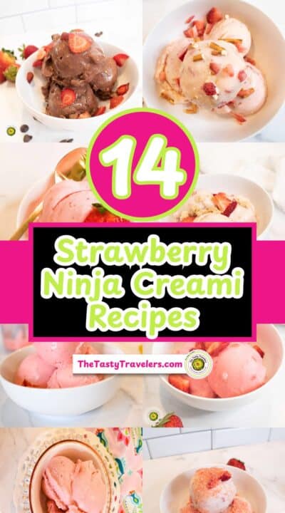 Delicious strawberry ninja cream recipes with colorful toppings and creamy textures.