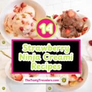 Delicious strawberry Ninja Creami recipes with fresh strawberries and creamy textures.