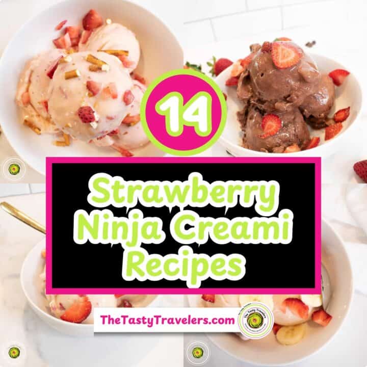 Delicious strawberry Ninja Creami recipes with fresh strawberries and creamy textures.