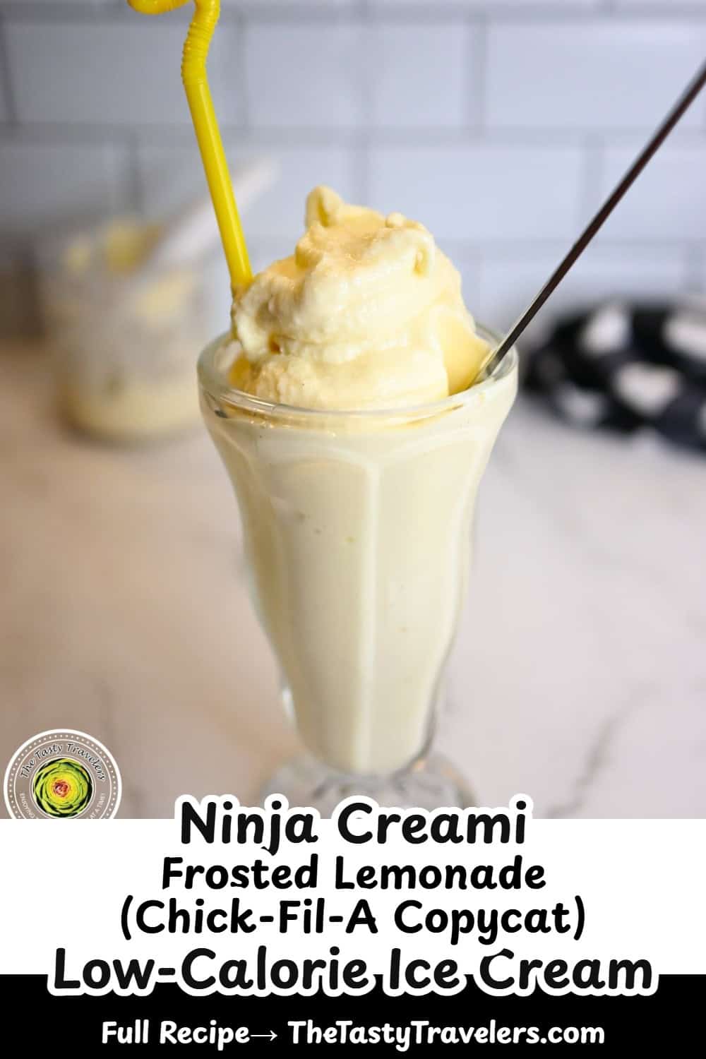 Ninja Creami Low Calorie Frosted Lemonade