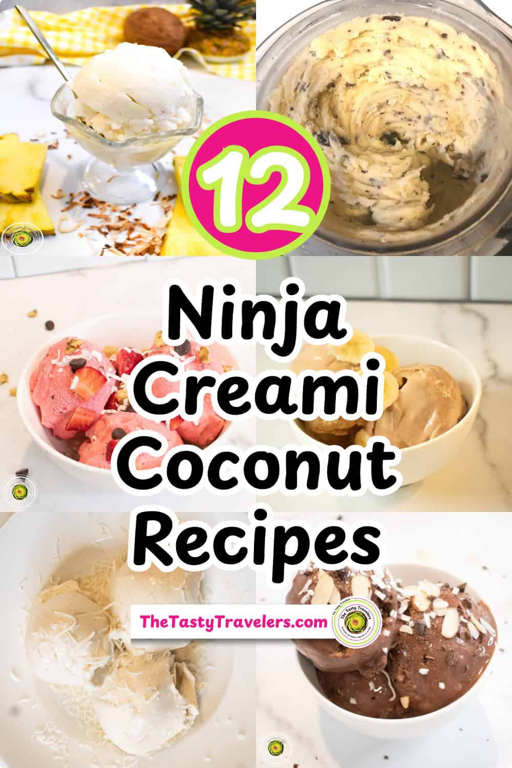 12 delicious Ninja Creami coconut recipes for tropical treats and desserts.